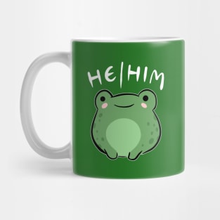 He Him Frog: A Journey Through Adorable Kawaii Characters Celebrating Masculine Bonds & Brotherhood Mug